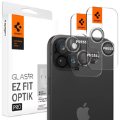 Spigen Glass tR EZ Fit Optik Pro 2 Pack, crystal clear - iPhone 15 Pro/15 Pro Max (AGL06914)