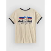 Patagonia Fitz Roy Foothills Ringer ženska majica undyed natural
