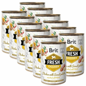 Konzerva Brit Fresh Chicken with Sweet potato 12x400 g