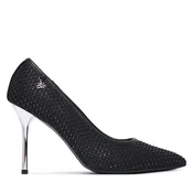 KARL LAGERFELD Čevlji z visoko peto Sarabande KL30977 Črna