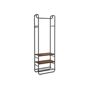 Songmics Obešalnik za plašče 58x28x181 cm rjav