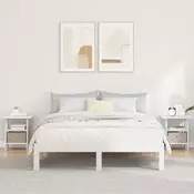 vidaXL Nočna omarica 2 pcs Bela 41 x 40 x 45 cm Konstruiran les