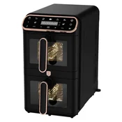 Berlingerhaus Cvrtnik na vroč zrak BH-9802 digitalni dvojni 5,5+5,5 L kolekcija Black Rose