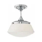 Där Lighting CAD0150 - Kopalniška stropna pritrjena svetilka CADEN 1xE27/60W/230V IP44, sijajni krom