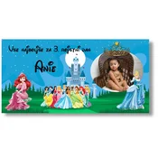 Personal Rojstnodnevni transparent s fotografijo - Disney Princess Dimenzije transparenta: 130 x 260 cm