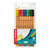 Stabilo Point 88 set 10 kemijskih olovaka miješanih boja 8810