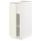 METOD Podni element s policama, bela/Bodbyn prljavobela, 30x60 cm