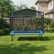 Fun Flip decija trambolina sa zaštitnom mrežom 122x183 cm plava ( FF-BLU-55 )