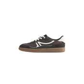 Pull&Bear Nizke superge BAMBA temno rjava/bela