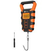 KJB Digitalna viseča tehtnica do 50 kg z merilnim trakom, oranžna