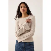 Trendyol Milla Ženska bluza Twoaw25Bz00244, Bež