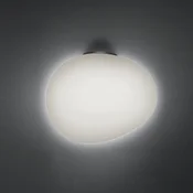 Foscarini Gregg grande semi 2 stenska svetilka, grafit - Dnevna soba/jedilnica - Dizajn - bela satinirana, grafitna - Steklo