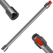 Nadomestna teleskopska cev 73 cm za sesalnik Dyson V7 V8 V10 V11 V15, siva, aluminijeva zlitina + ABS, sistem Quick Release, ergonomsko čiščenje, lahka, vzdržljiva