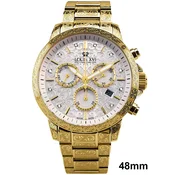 Louis XVI LXVI4002 Mens Watch Palais Royale 2.0 Diamond Chronograph 48mm 10ATM