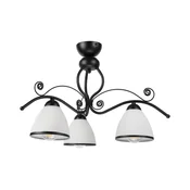 Plafonski luster RETRO 3xE27/60W/230V crni/beli