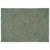 vidaXL Preproge za površine Olivno zelena 140 x 200 cm Juta