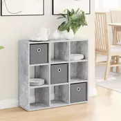 Kreveta s ladicama Betonski sivi 73,5 x 24 x 69,5 cm