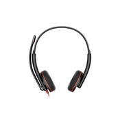 Poly Blackwire 3220 stereo USB-C slušalke z USB-C/USB-A adapterjem
