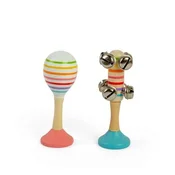 Bigjigs Toys Komplet žogic Rumba roza in zvončki modra
