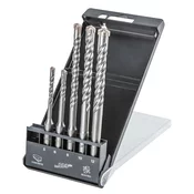 Set svrdla za beton SDS Plus, quatro, set od 5 kom - 5, 6 x 110 mm + 8, 10, 12 x 160 mm 57H572
