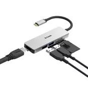 D-Link DUB-M530 USB 3.0 vozlišče srebrna