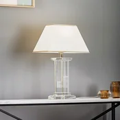 ORION Veronique stolna lampa, široka baza, krem/zlatna - Dnevni boravak/blagovaonica - krem, prozirna, zlatna - Kristal