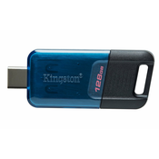 KINGSTON USB flash memorija DataTraveler 80 M 128GB USB-C 3.2 flash DT80M/128GB crno-plavi