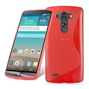 Cadorabo Cadorabo Case, združljiv z LG v Candy Apple Red - Zaščitni pokrov iz fleksibilnega silikona TPU, (20586524)