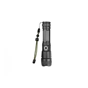 Blow Taktična LED svetilka 2700lm, polnilna, USB-C, črna