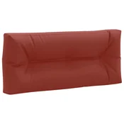 vidaXL Blazina za palete VIANEN 100% poliester Rdeča 120 x 60 x 12 cm