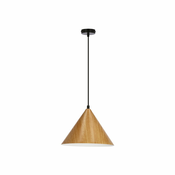 Smeđa viseća svjetiljka sa staklenim sjenilom o 25 cm Dunca – Candellux Lighting