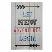 Otroška slika 30x45 cm Let New Adventures Begin – Premier Housewares