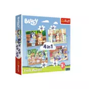 Slagalica 4u1 Bluey i njezin svijet Trefl 34637
