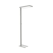 LED pisarniška stoječa svetilka MAULjura, srebrna, aluminij, 196,5 cm - Študija/pisarna - Sodobni - srebro