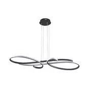 LED lestenec na vrvici VIOLIN LED/40W/230V črn