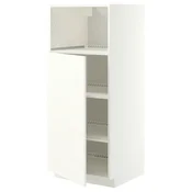 METOD Visoki element za ugradb uredaje, bijela/Vallstena bijela, 60x60x140 cm