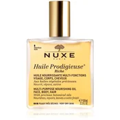 NUXE suho olje za obraz Huile Prodigieuse Riche Multi Purpose Dry Oil (Face, Body, Hair), 100ml