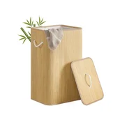 Songmics Košara za perilo 40x32x70 cm rjava