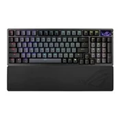ASUS klávesnice ROG Azoth 96 HE, Mechanická, Bezdrátová, BT, RF 2.4GHz, CZ/SK, černá