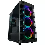 LC Power 709B-ON Gaming kucište Tower, Solar_System_X, HD Audio 2xUSB3.0, 4xARGB 120mm