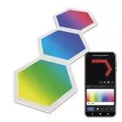 GoSmart LED svetilka Hexagon, 3 deli, 5,4 W, RGB, možnost zatemnitve, WiFi