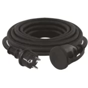 Emos podaljšek, 10m, zunanji, 1 vtičnica, guma-neopren, 250 V, 2,5 mm2, črn (P01810R)