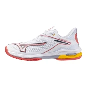 Ženska obutev za tenis Mizuno Wave Exceed Tour 6 Clay W White/Calypso Coral/Icelandic EUR 40,5