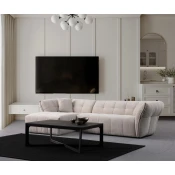 Atelier del Sofa Kutna garnitura Boxer, 290x165 cm, Bijela