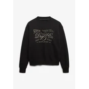 Superdry & Co Majica temno bež/črna