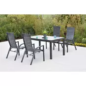 Gardenson VRTNA GARNITURA SIROS aluminij barve grafita