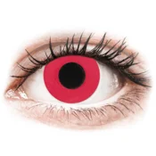 CRAZY LENS - Solid Red - dnevne leče brez dioptrije