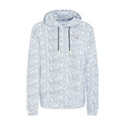 Tommy Jeans Sweatshirt - TJM TOMMY AOP HOODIE white