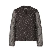 STREET ONE Bluza kostanj rjava/bela