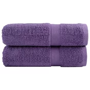 vidaXL Premium brisače SOLUND 2 kos vijolična 70x140 cm 600 g/m2